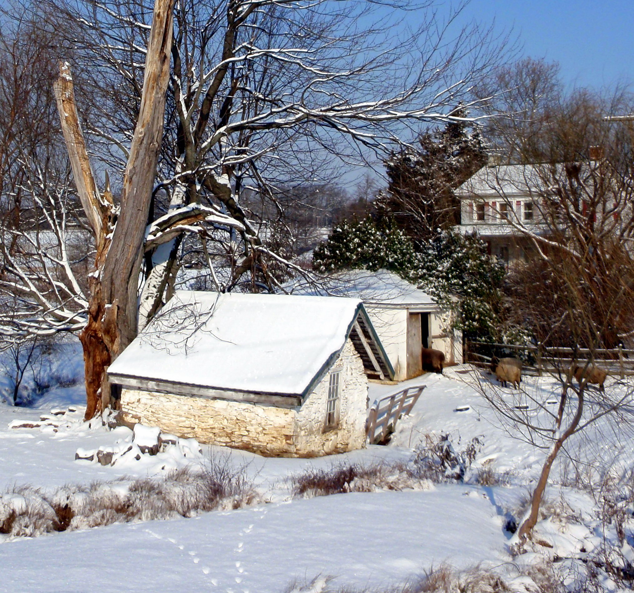 Springhouse in Winter artist reference photo