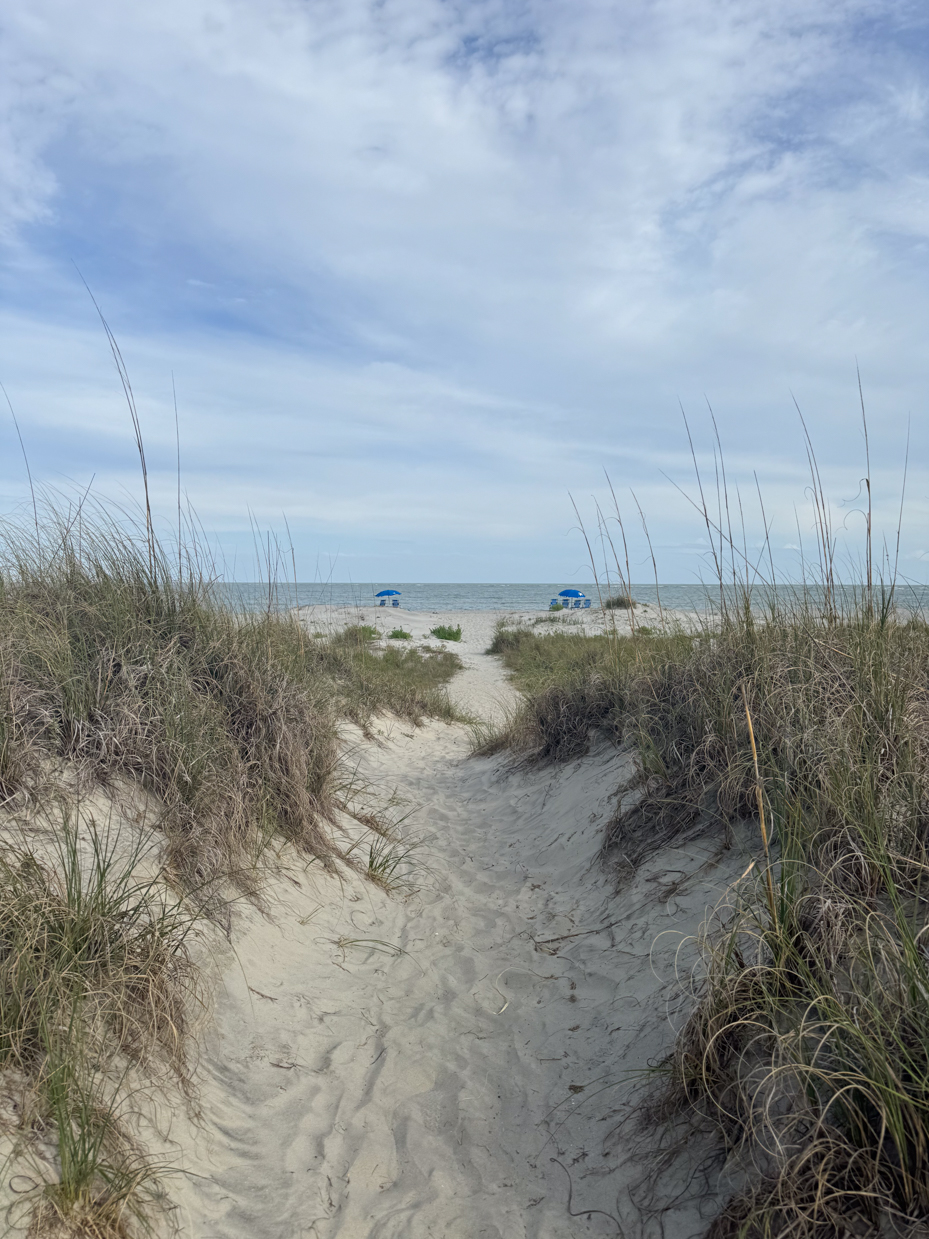 pathway-through-sand-dunes-leading-to-the-beach-with-sea-oats-under-cloudy-sky