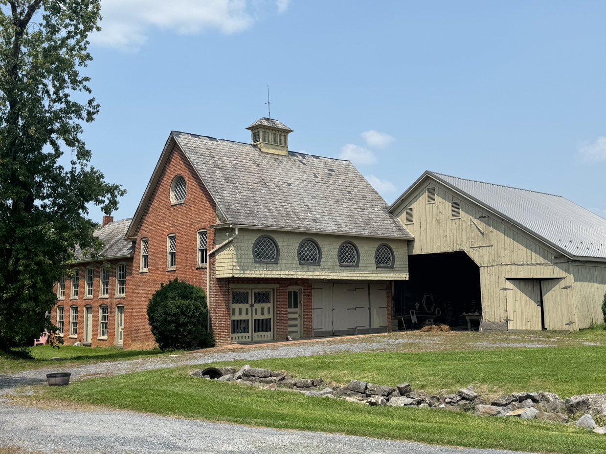 vintage-brick-carriage-house-rustic-farm-buildings-country-estate-architecture