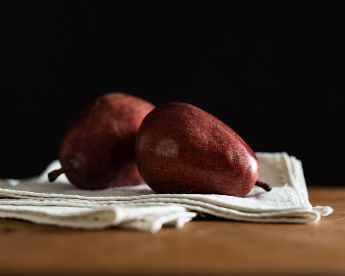 rustic-still-life-red-pears-white-linen-dark-background-artist-reference