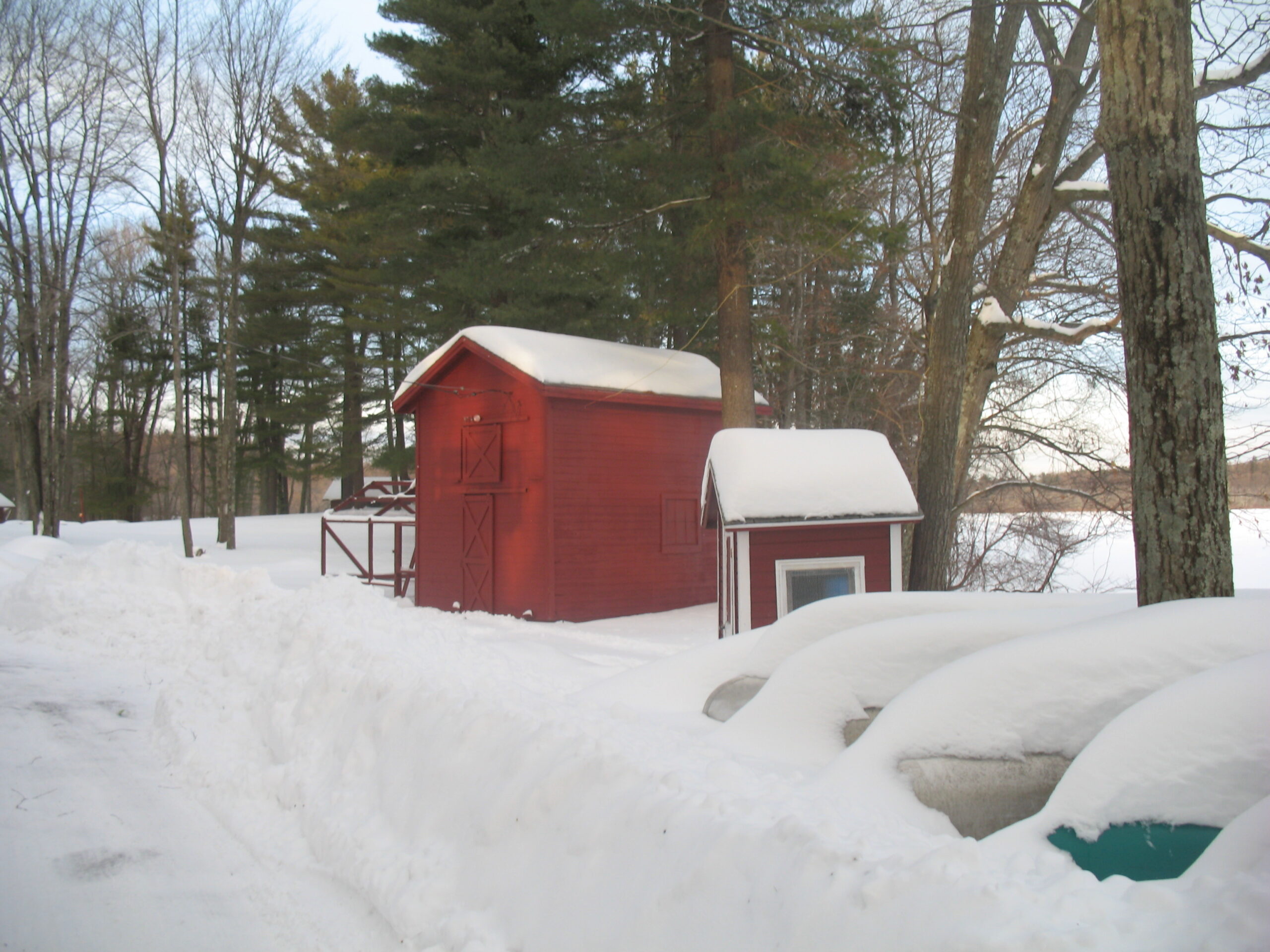 red barn in the snow artist reference photo