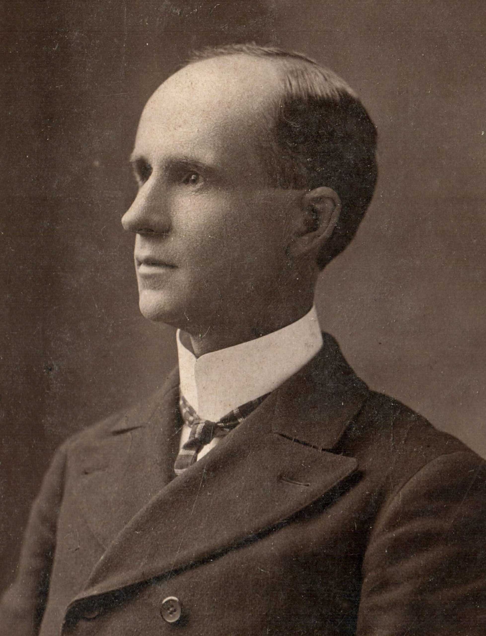 portrait of a man in a stiff collar artist reference photo