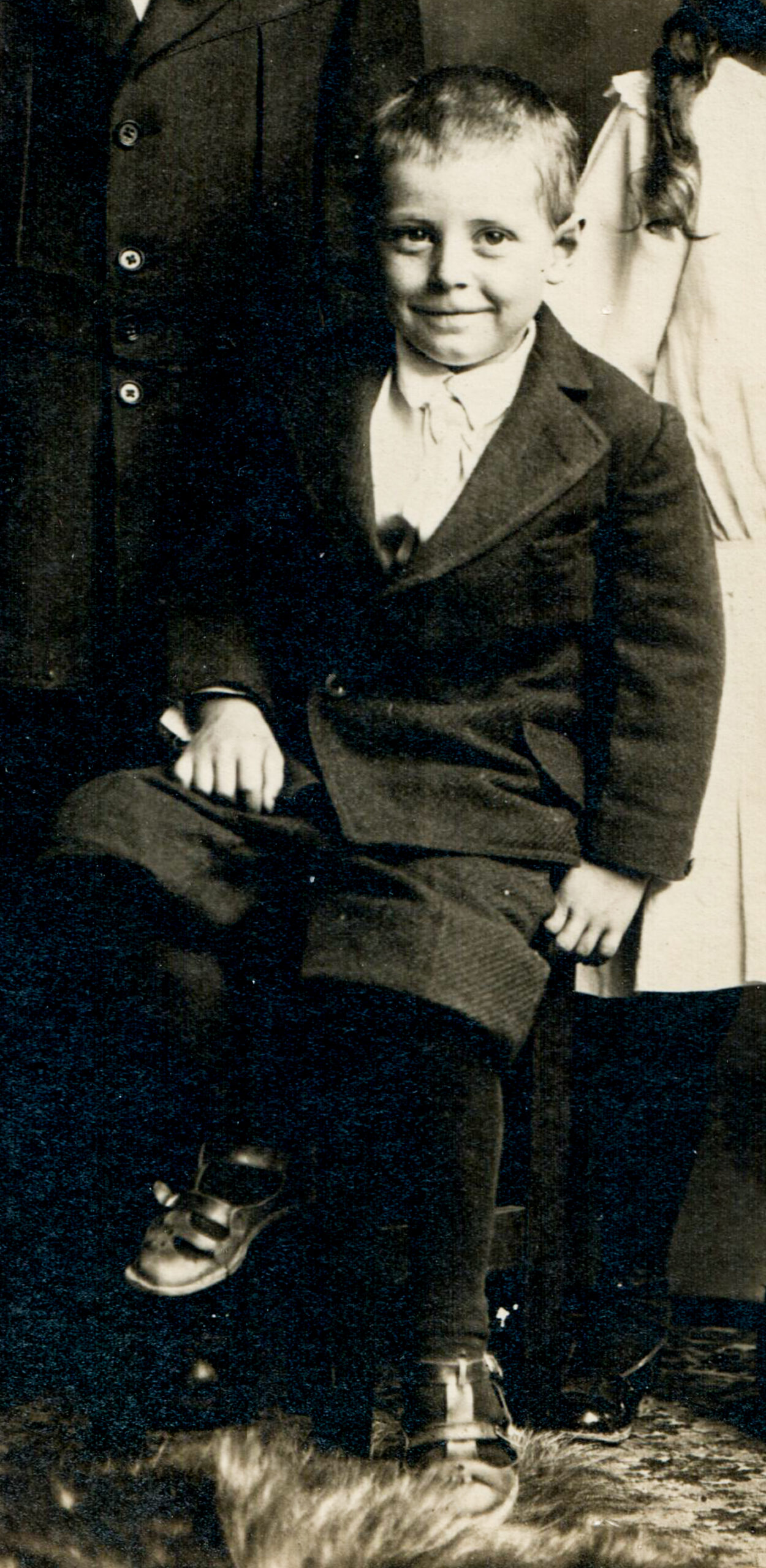 portrait of young boy, dark suit artist reference photo