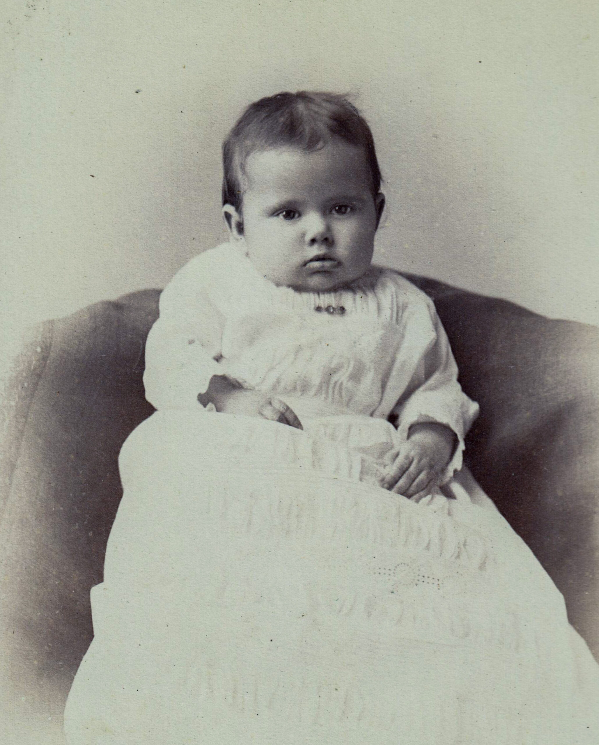 portrait of baby, curly hair artist reference photo