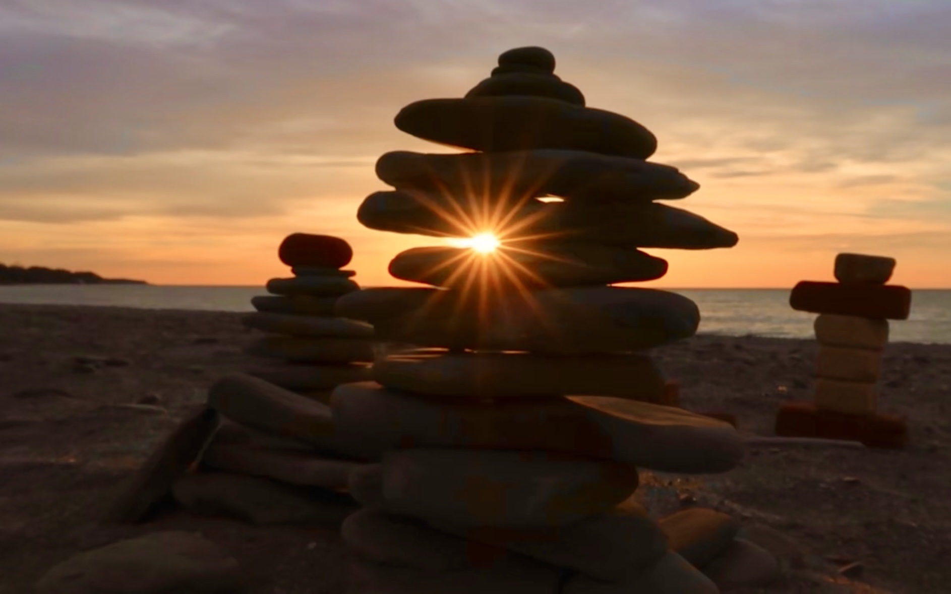 stacked-rock-sunset