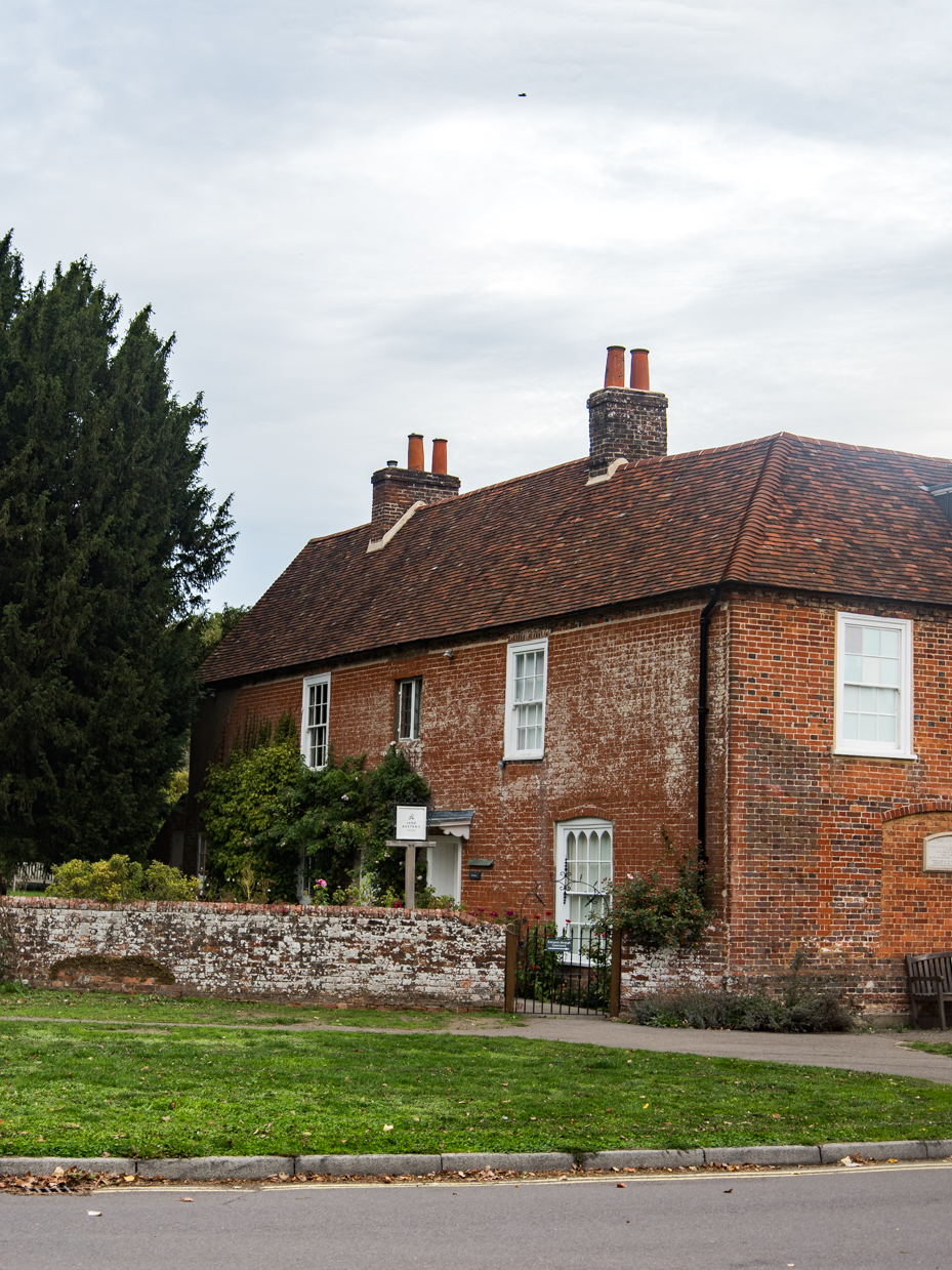 English Countryside Brick Home With Chimneys artist reference photo
