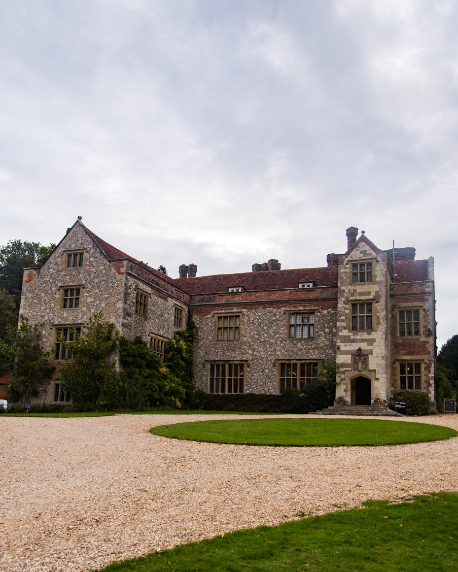 English Manor House Exterior Under Overcast Sky artist reference photo