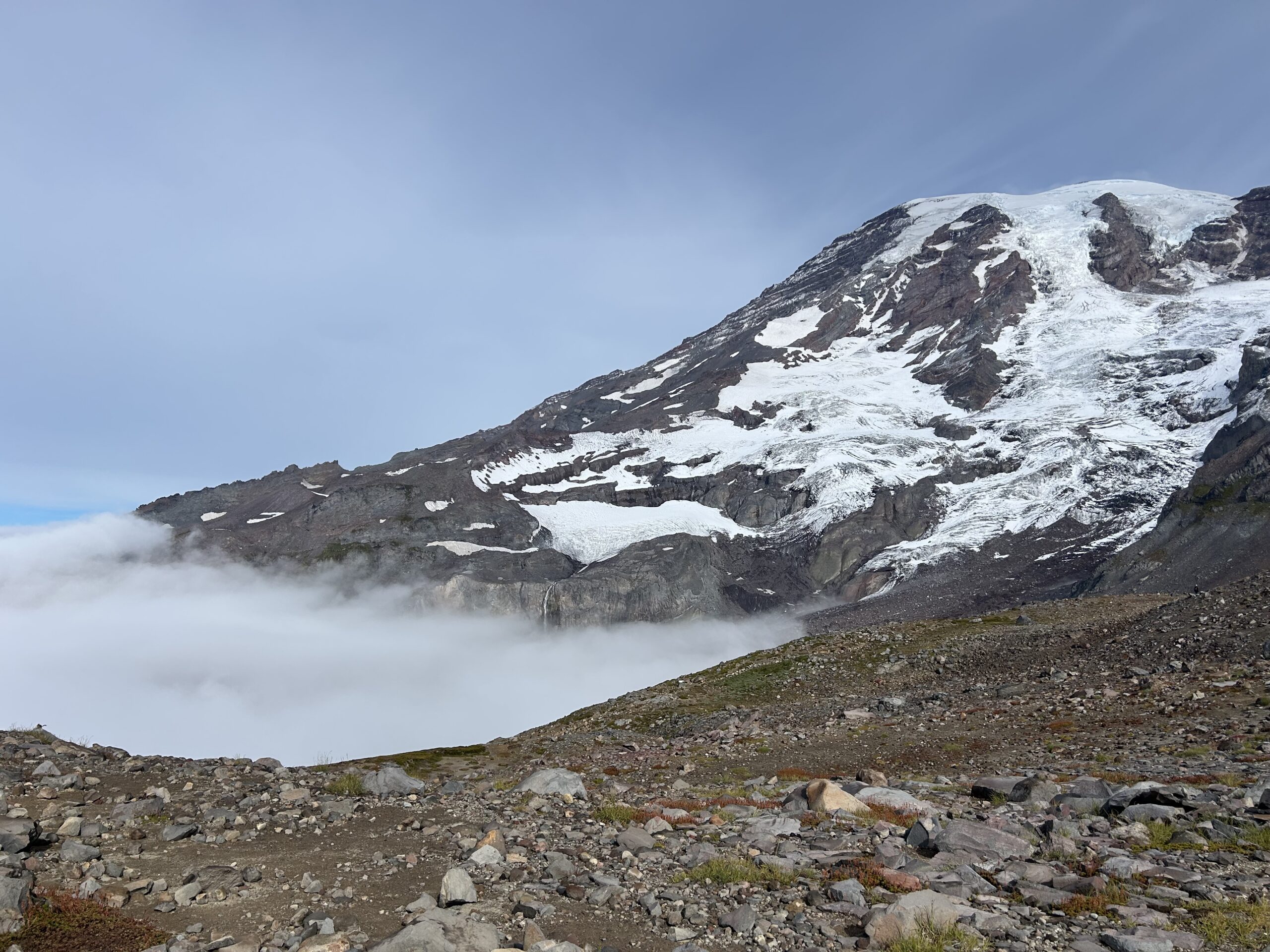 Mount Rainier Glacier and Mountain Landscape – artist reference photo