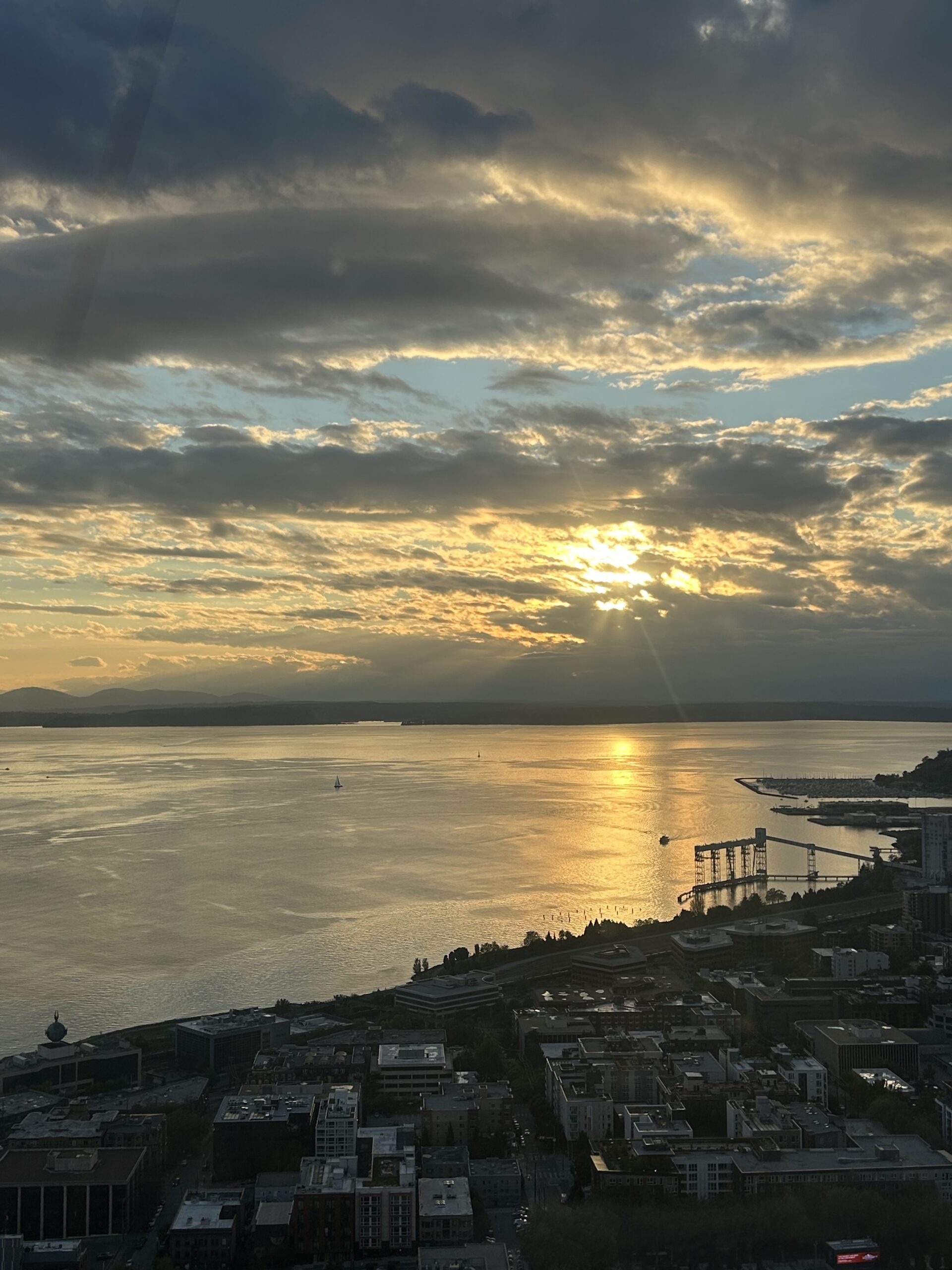 Sunset Over Puget Sound from Seattle – artist reference photo